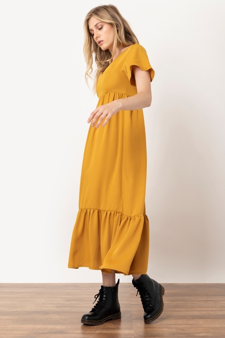 Picture of LONG DRESS WITH FRILLS