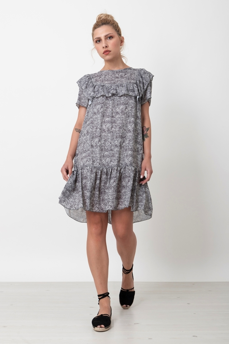 Picture of PRINTED FRILLED DRESS (2)