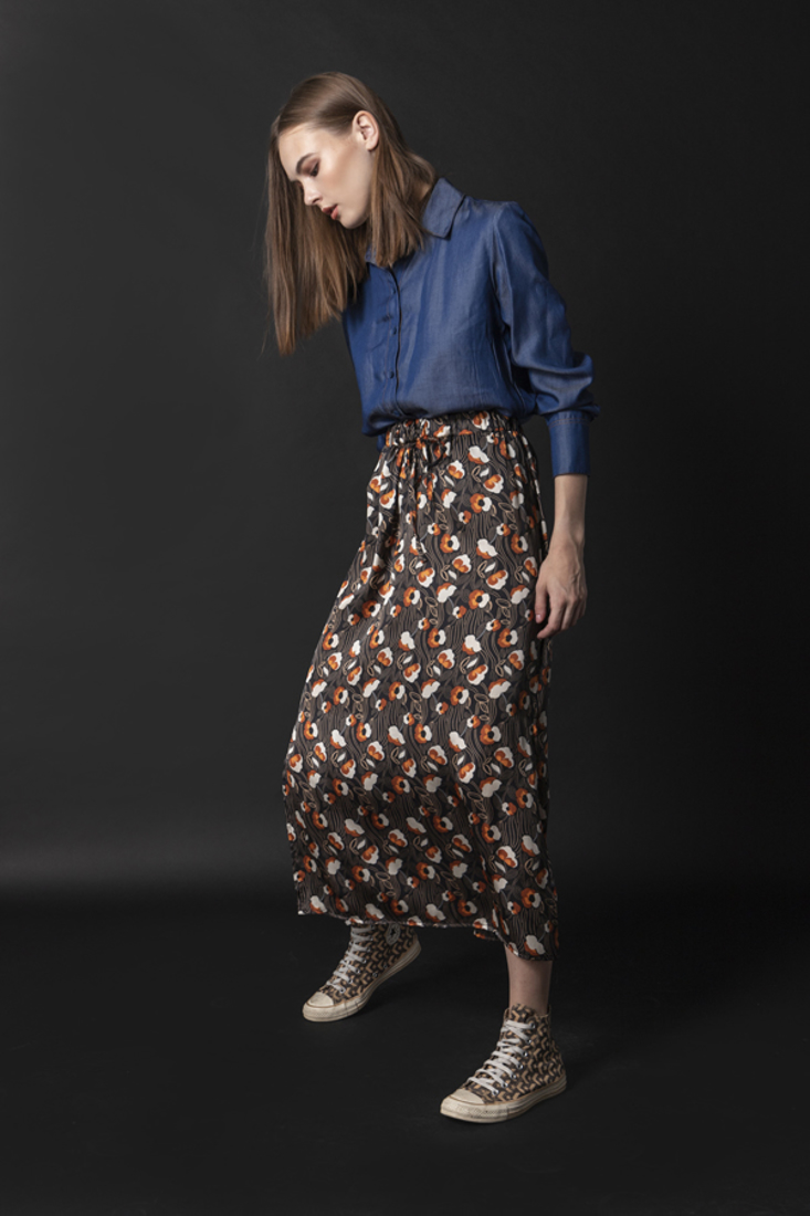 Picture of MIDI PRINTED SKIRT