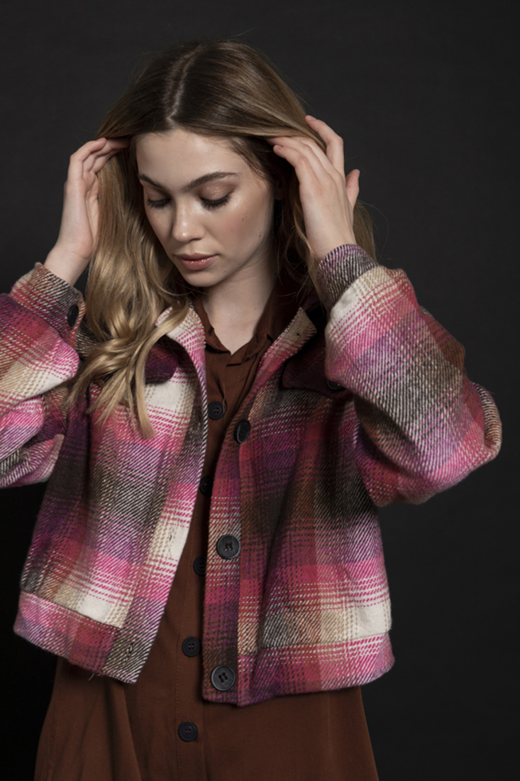 Picture of PLAID CROP JACKET (2)