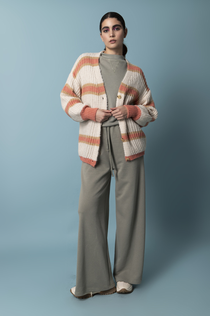 Picture of STRIPED KNIT CARDIGAN