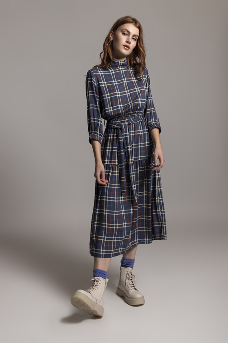 Picture of LONG PLAID DRESS