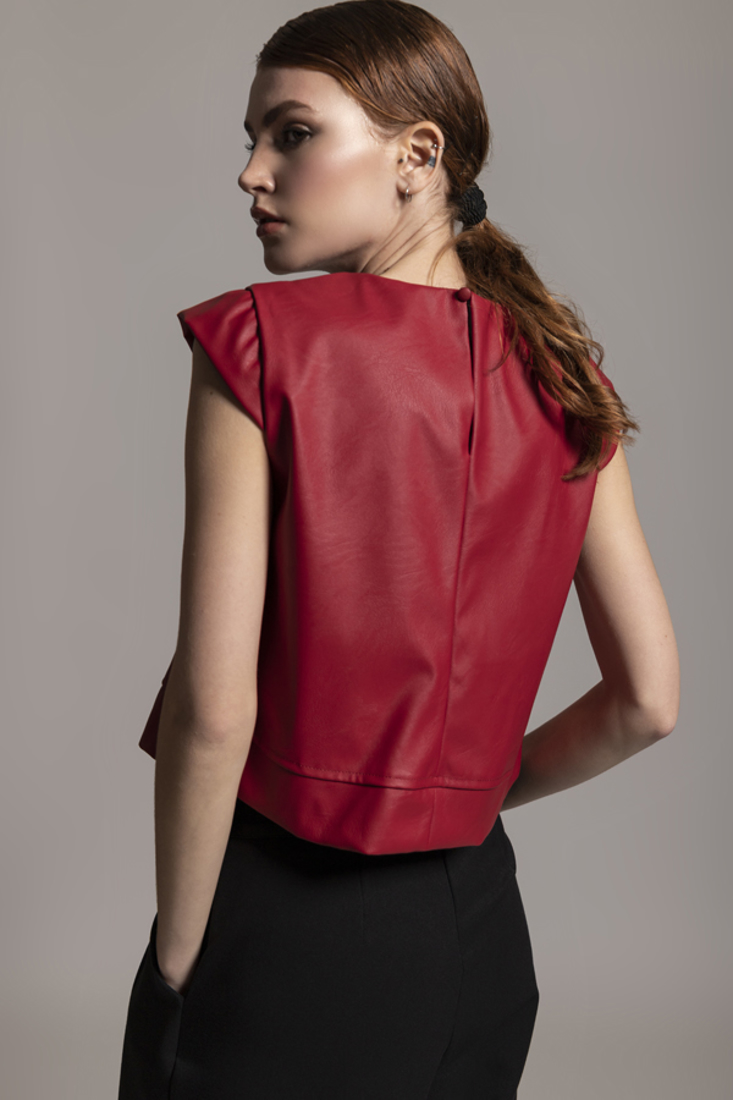 Picture of FAUX LEATHER CROP TOP