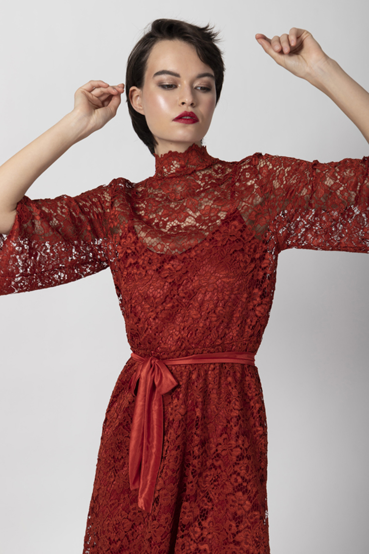 Picture of LACED MIDI DRESS