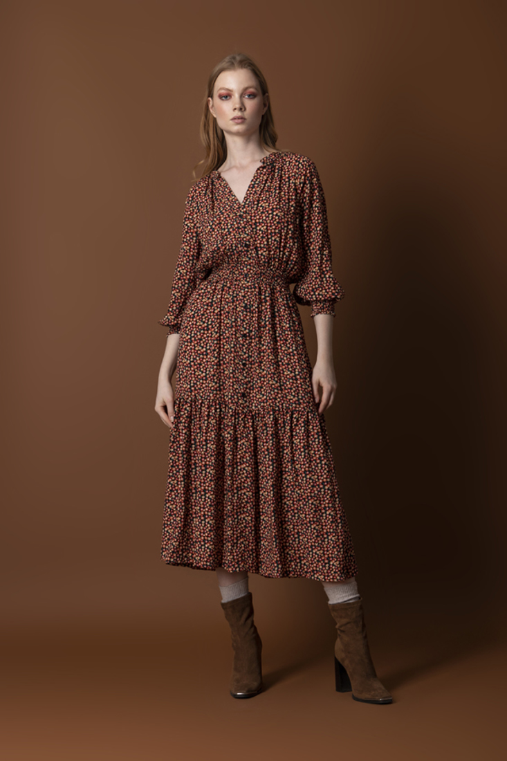 Picture of FLORAL PRINT SHIRT DRESS (2)