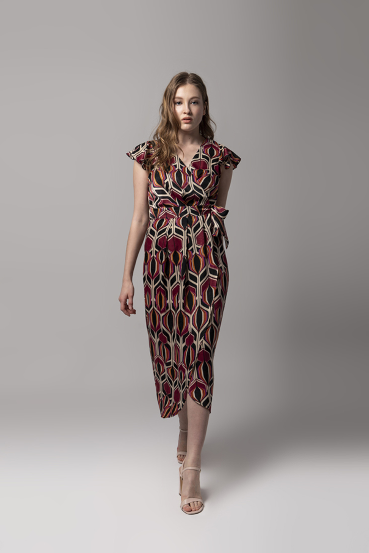 Picture of PRINTED WRAP DRESS (2)