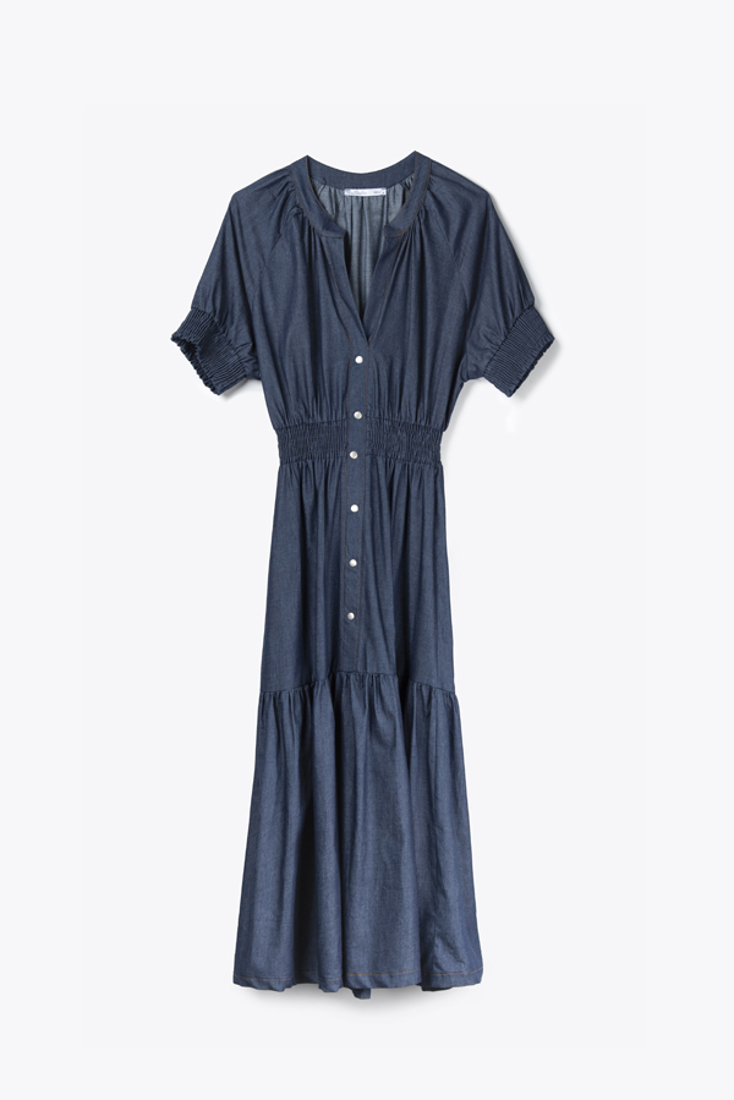 Picture of DENIM DRESS WITH FRILLS