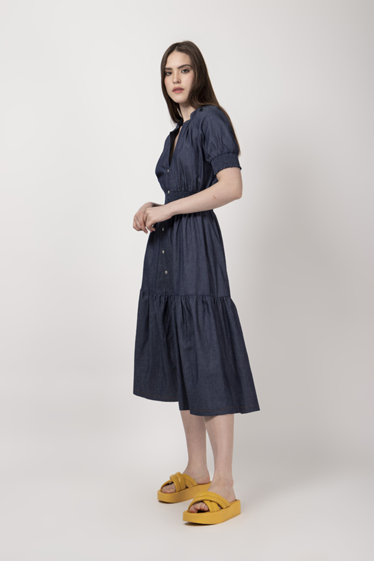 Picture of DENIM DRESS WITH FRILLS (2)