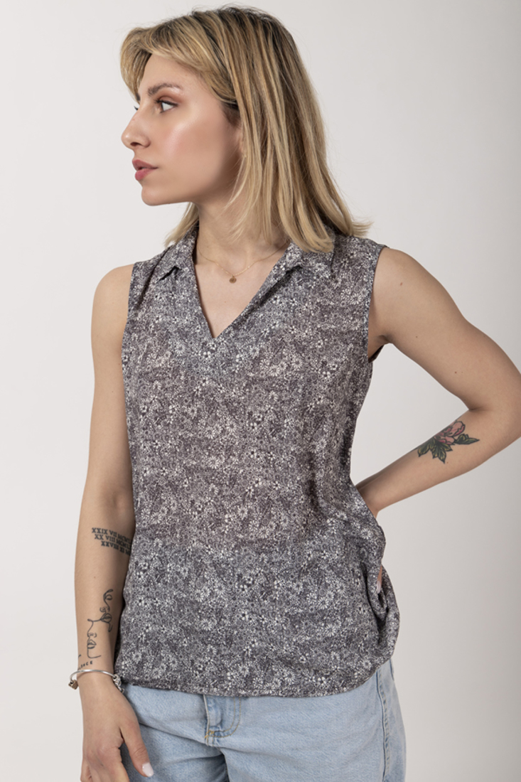 Picture of SLEEVELESS PRINTED TOP