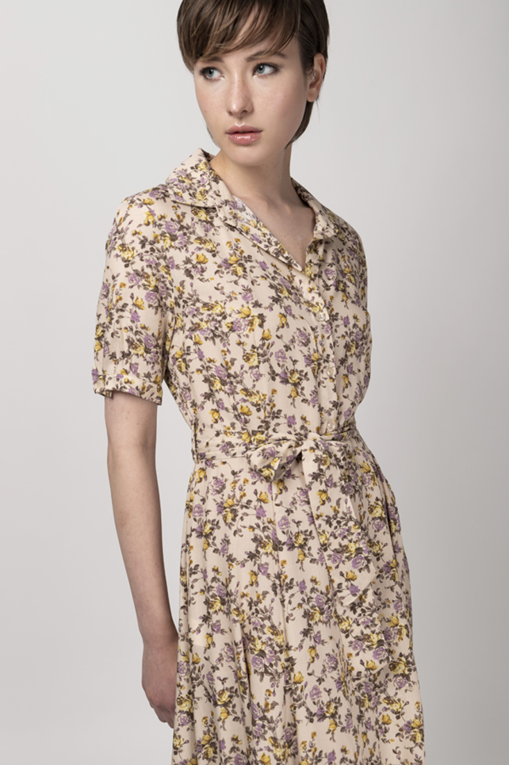 Picture of FLORAL PRINT SHIRT DRESS