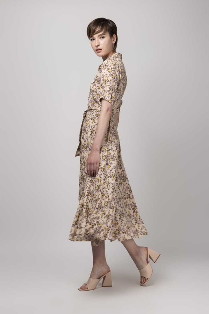 Picture of FLORAL PRINT SHIRT DRESS
