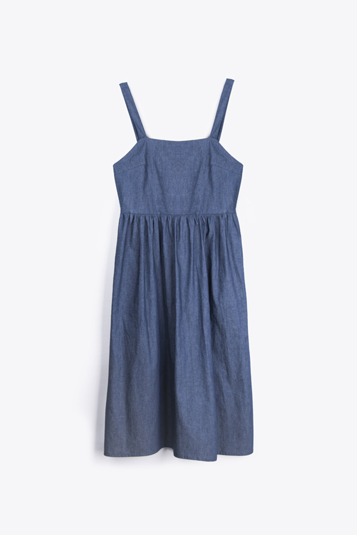 Picture of DENIM PINAFORE DRESS