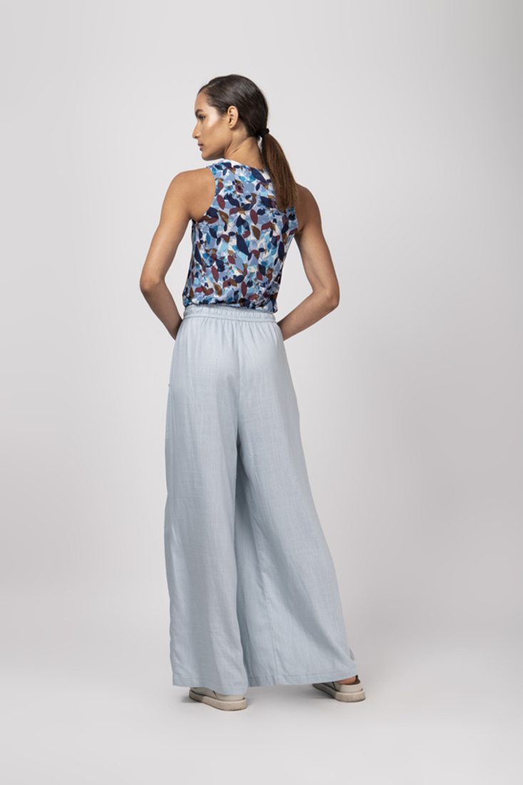 Picture of WIDE LEG LINEN TROUSERS