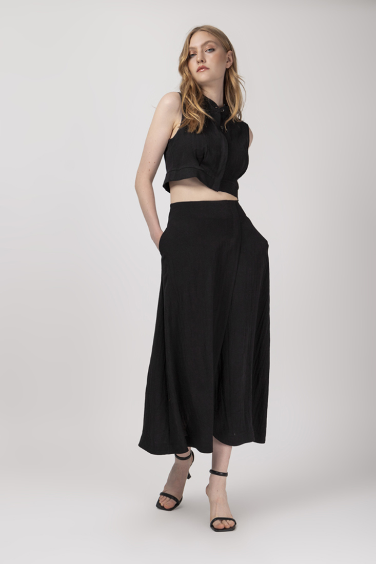 Picture of LINEN WRAP SKIRT
