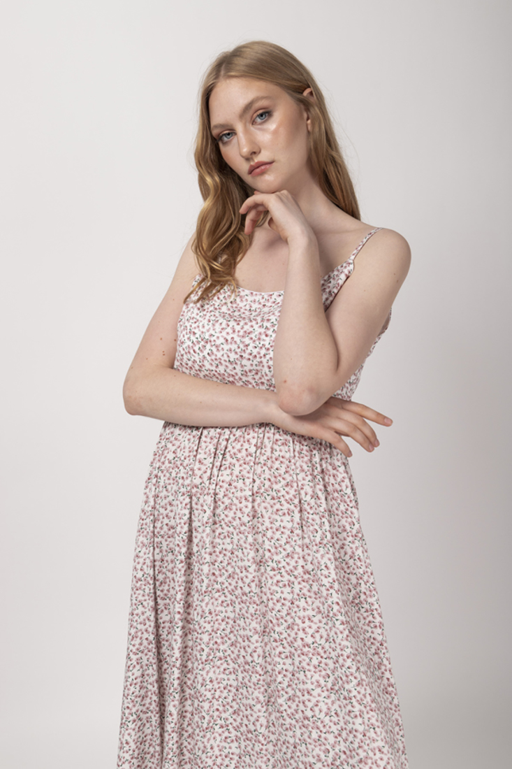 Picture of FLORAL PRINT MIDI DRESS