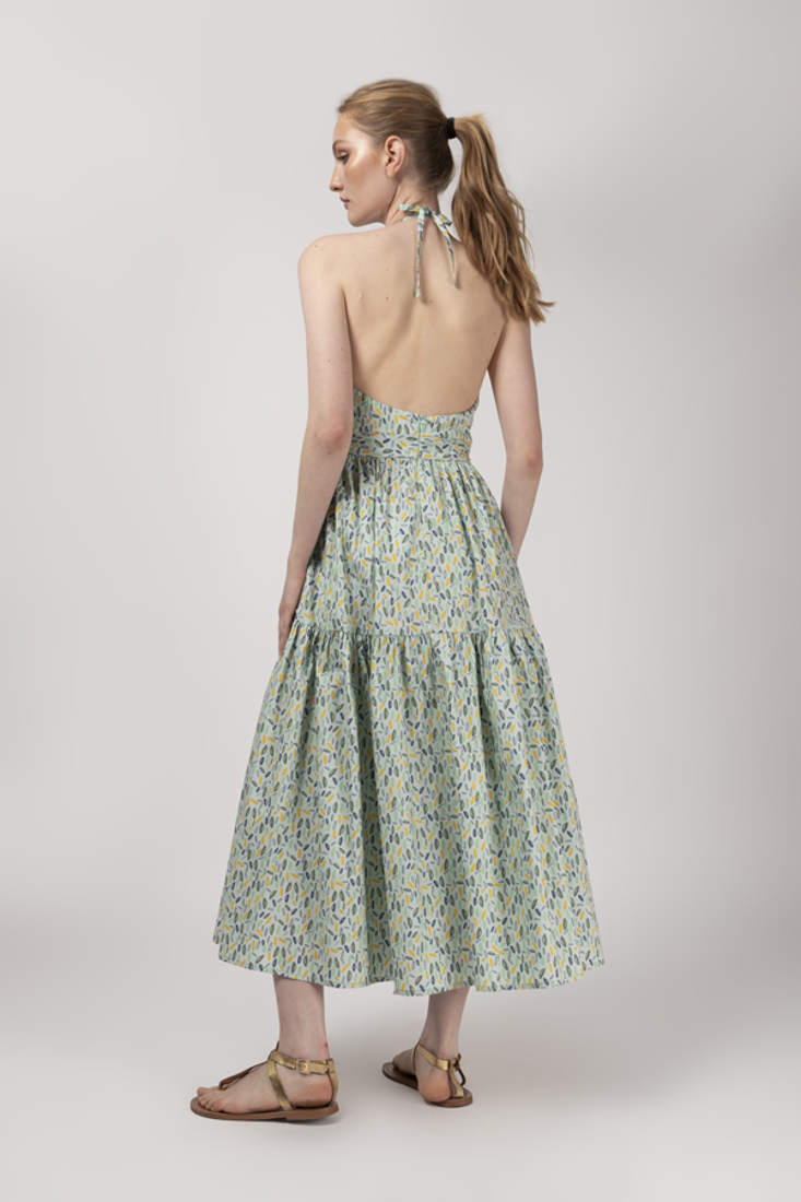 Picture of OPEN BACK PRINTED DRESS