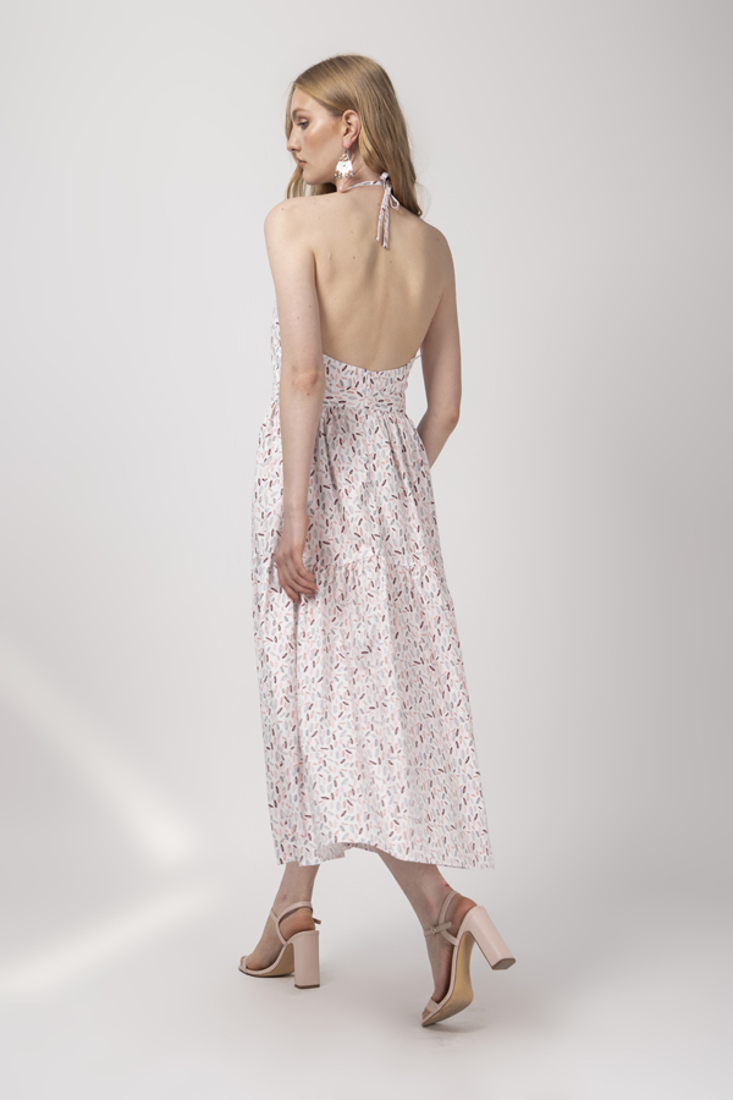 Picture of OPEN BACK PRINTED DRESS