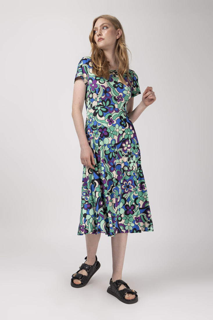 Picture of MIDI FLORAL PRINT DRESS