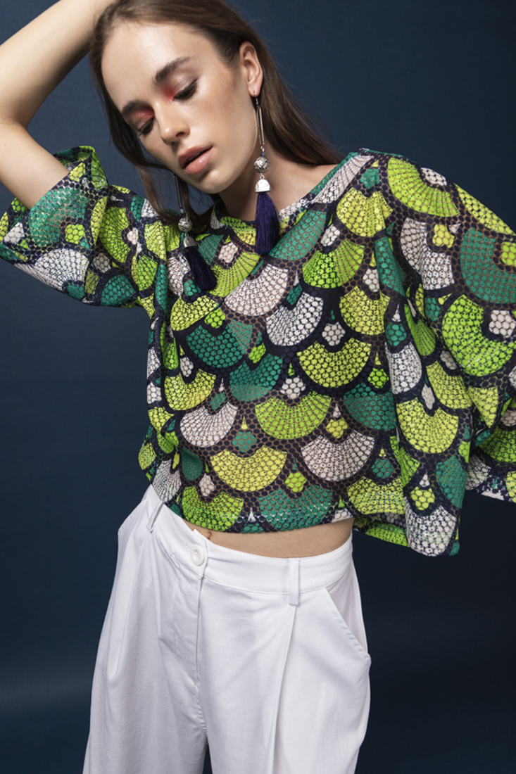 Picture of CROP TOP WITH CUTWORK 