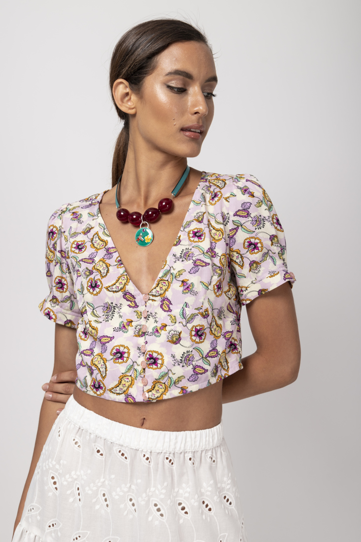 Picture of FLORAL PRINT CROP TOP (2)