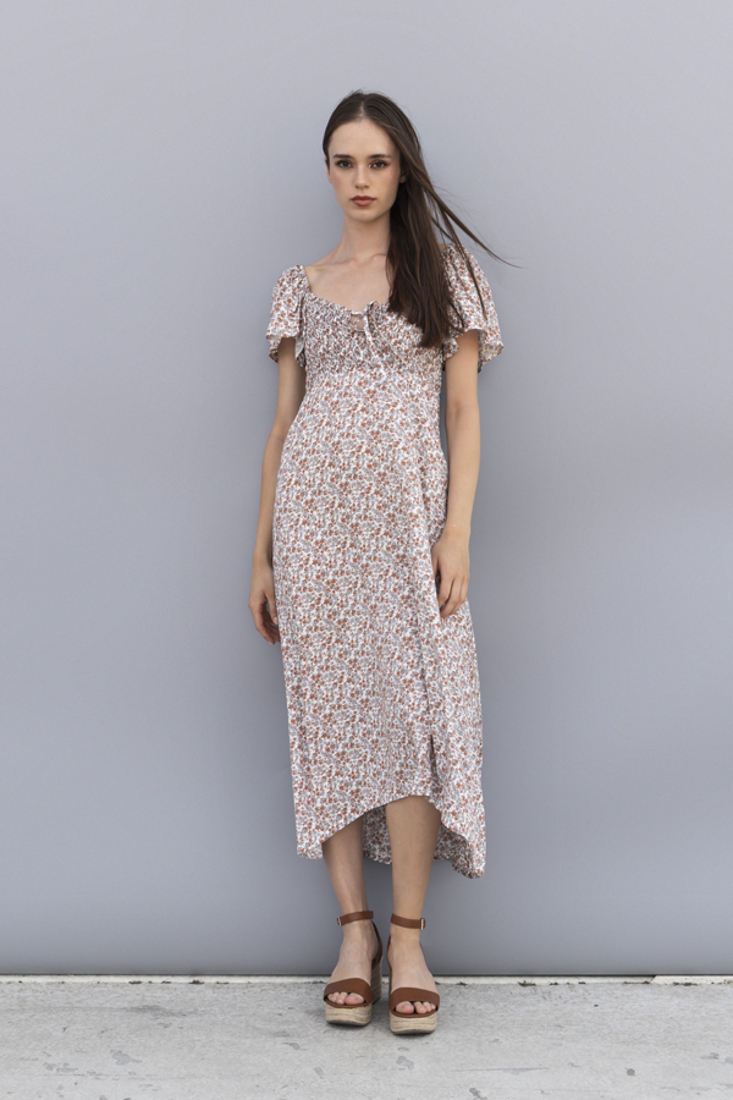 Picture of FLORAL PRINT LONG DRESS