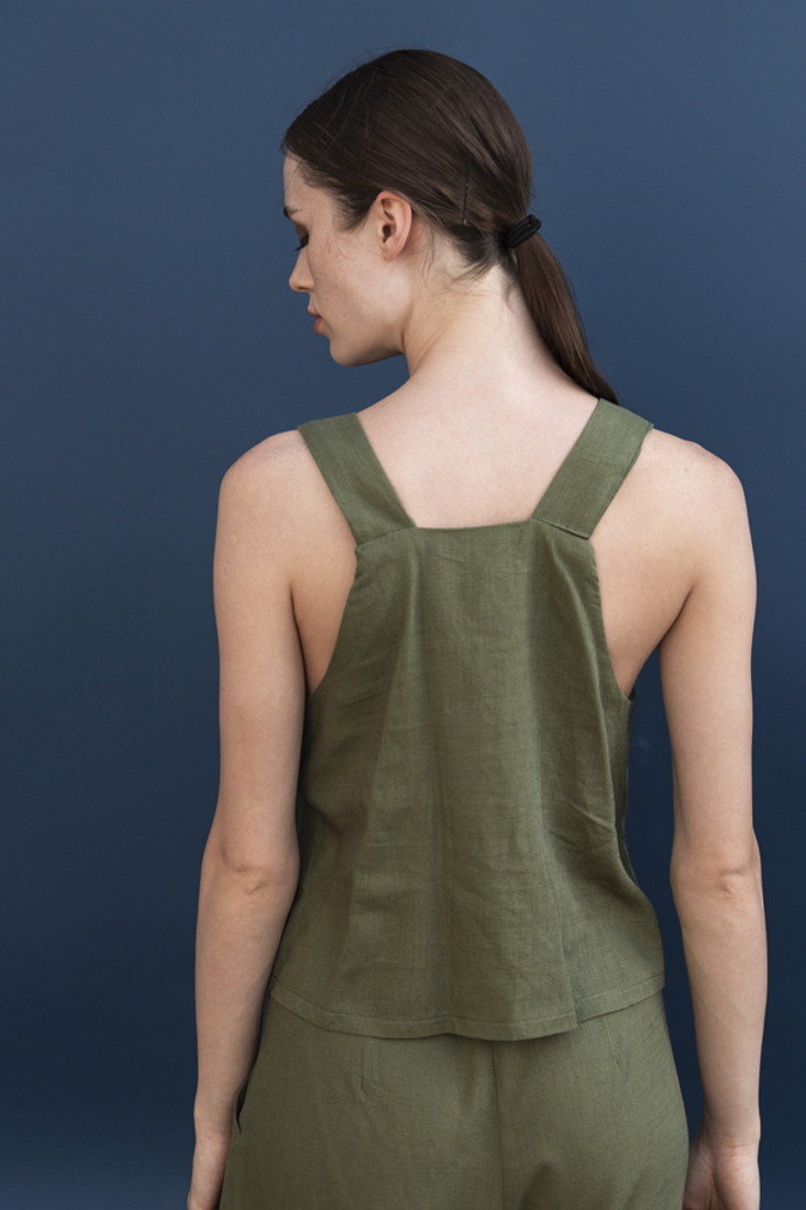 Picture of LINEN STRAPPY TOP