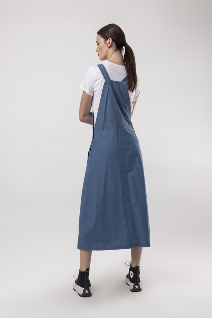 Picture of DENIM DUNGAREES DRESS