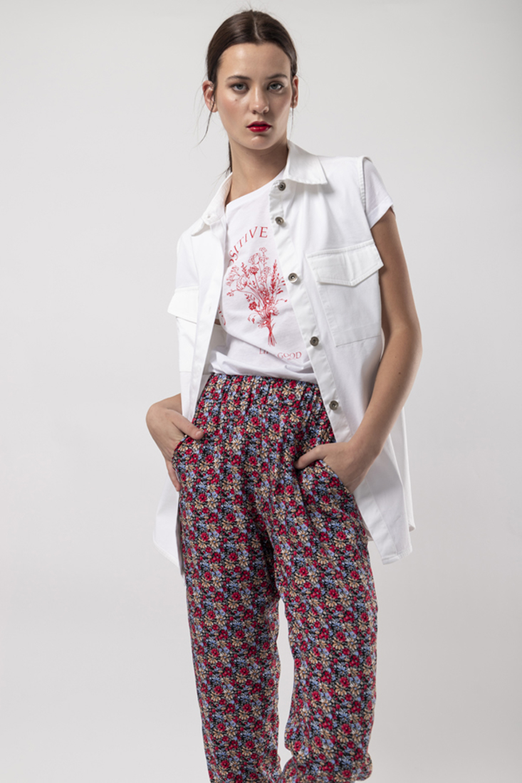 Picture of PRINTED TROUSERS WITH ELASTIC WAISTBAND (2)