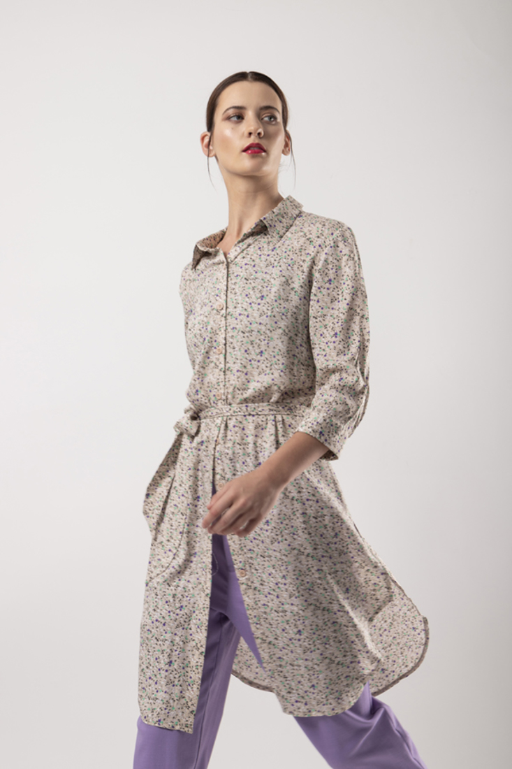 Picture of MIDI PRINTED SHIRT DRESS (2)