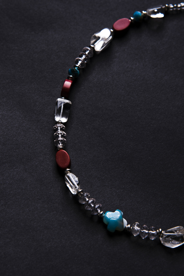 Picture of NECKLACE WITH SYNTHETIC & CERAMIC STONES (2)