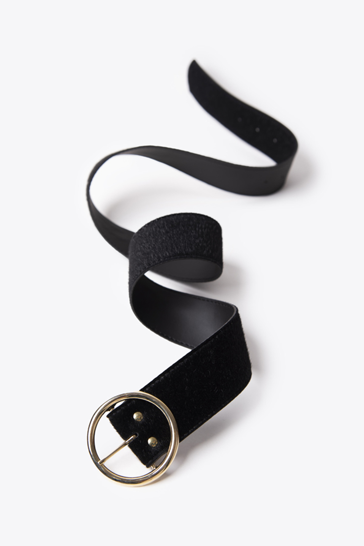 Picture of VELVET BELT WITH ROUND BUCKLE (2)