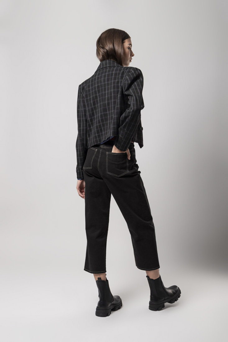 Picture of CROP PLAID JACKET