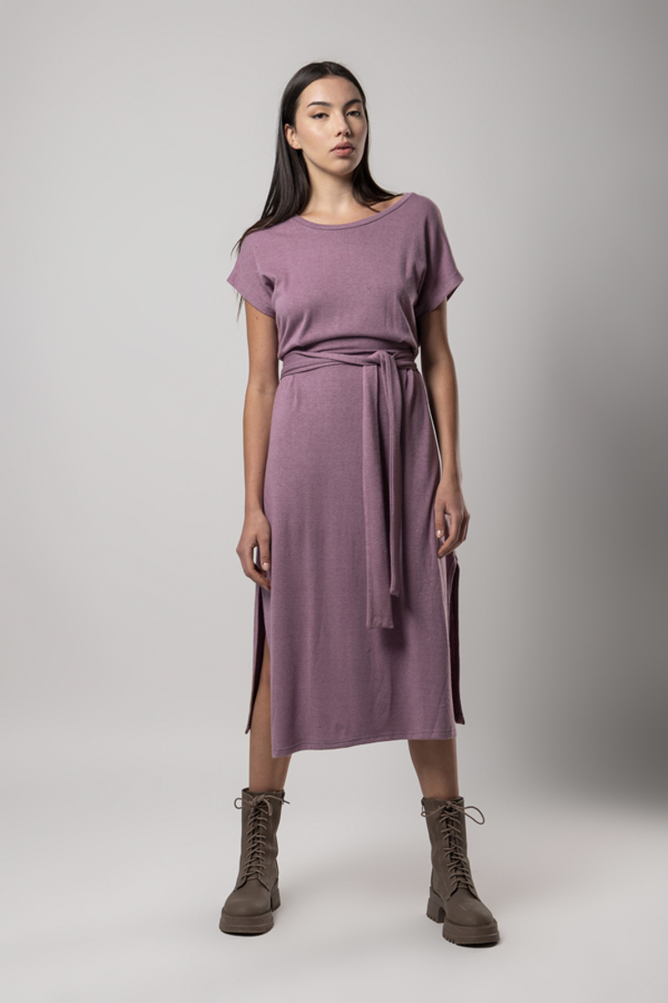 Picture of MIDI DRESS WITH SIDE SPLITS