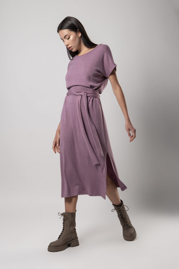 Picture of MIDI DRESS WITH SIDE SPLITS (2)