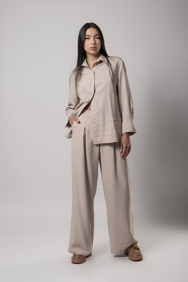Picture of WIDE LEG TROUSERS WITH HIDDEN PLEAT (2)