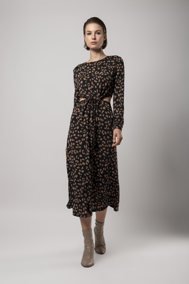 Picture of MIDI CUT-OUT PRINTED DRESS (2)