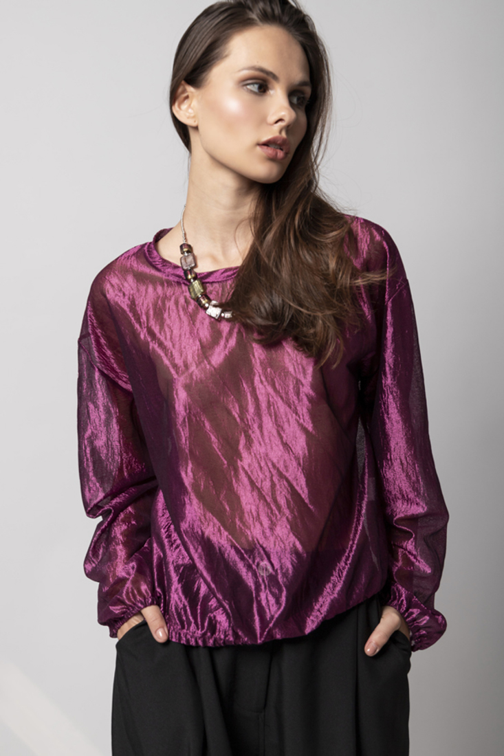 Picture of METALLIC EFFECT BLOUSE (2)