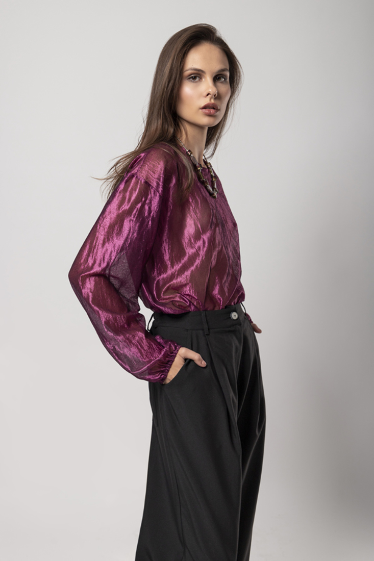 Picture of METALLIC EFFECT BLOUSE