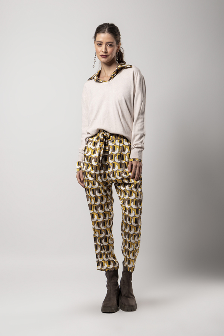 Picture of PRINTED SATIN TROUSERS