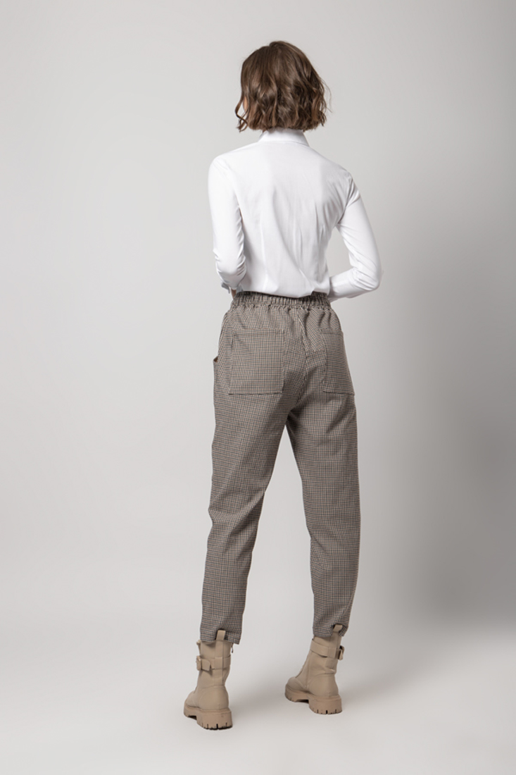 Picture of PLAID TROUSERS WITH ELASTIC WAISTBAND