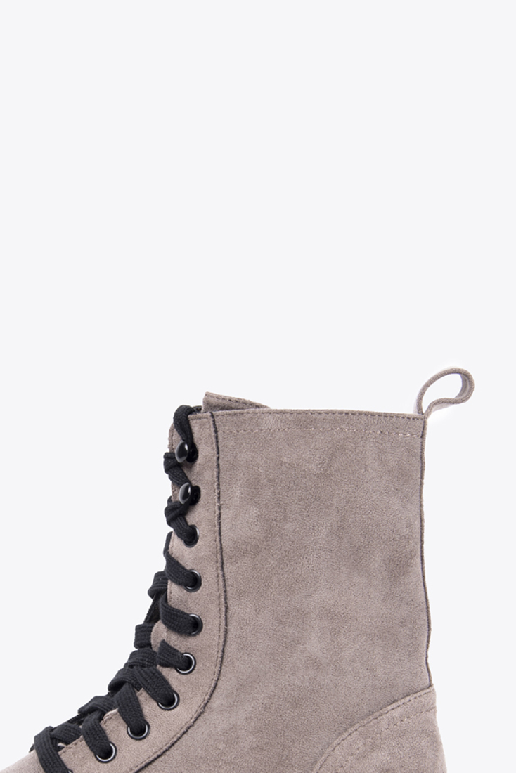 Picture of LACE-UP SUEDE ANKLE BOOTS