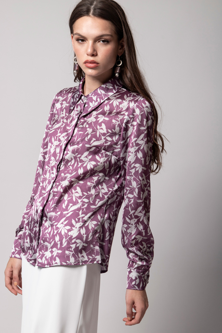 Picture of PRINTED SATIN SHIRT (2)