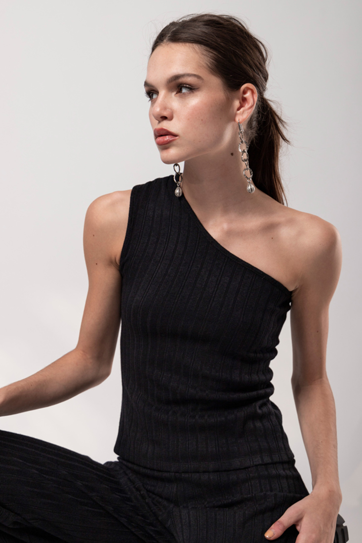 Picture of RIB ONE SHOULDER TOP