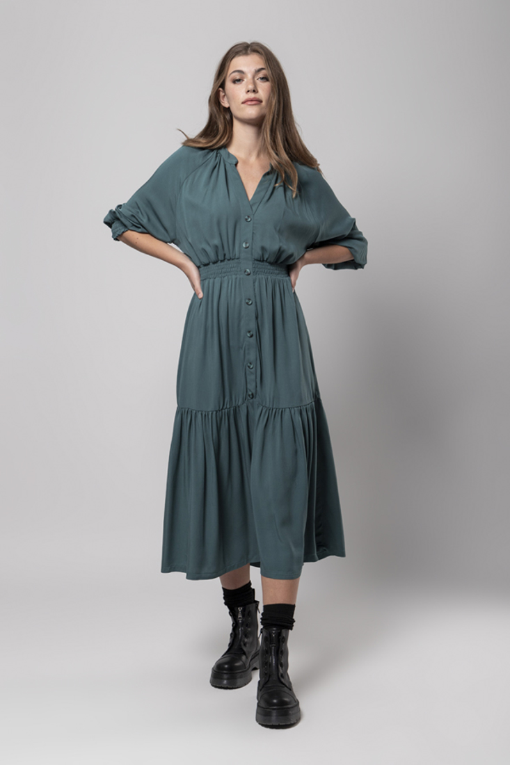 Picture of LONG DRESS WITH ELASTIC WAISTBAND