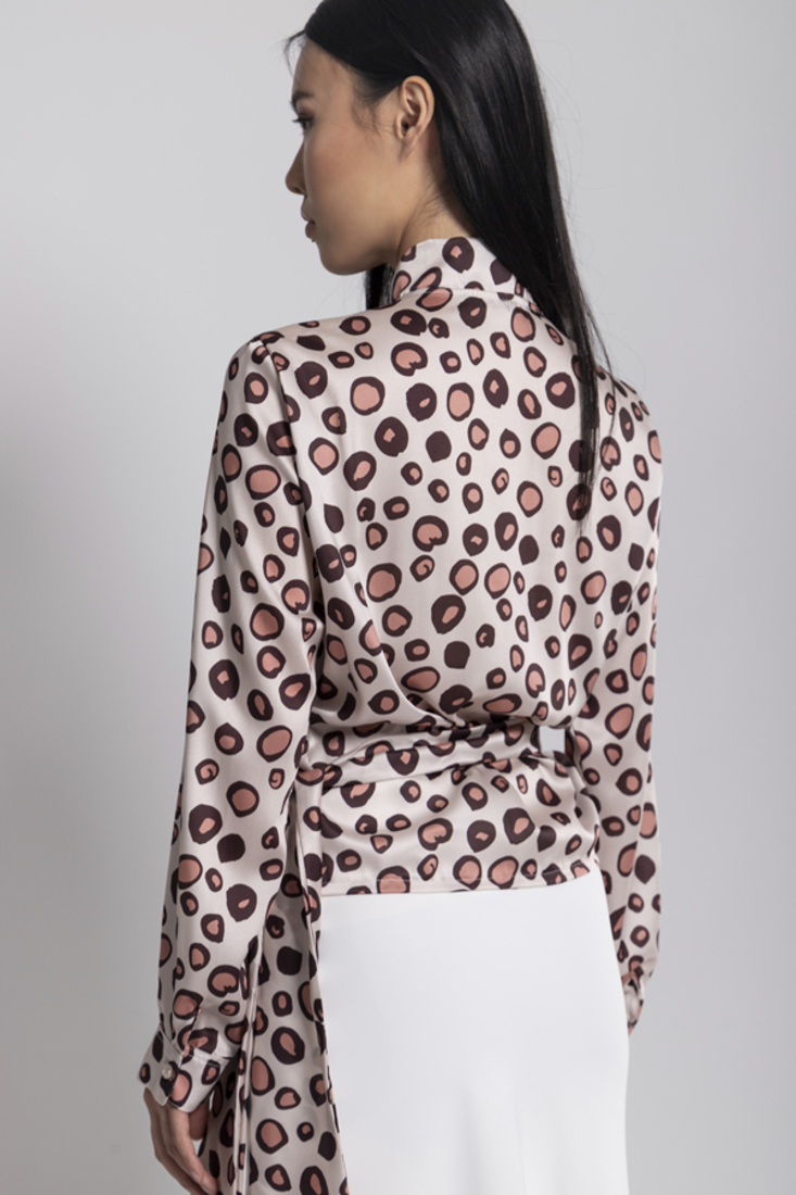 Picture of WRAP PRINTED BLOUSE