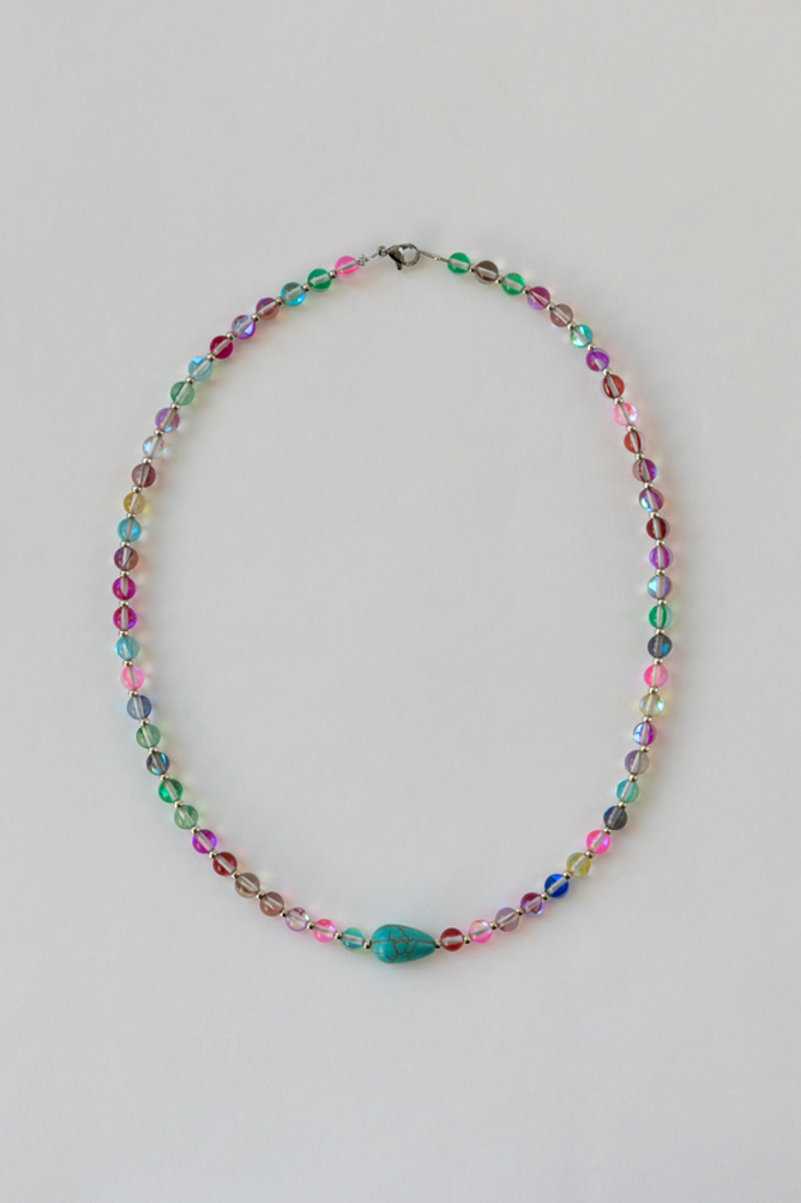 Picture of NECKLACE MULTICOLOR GLASS BEADS