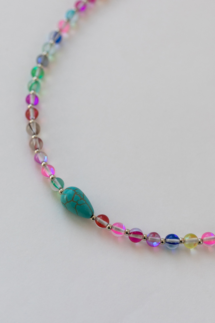 Picture of NECKLACE MULTICOLOR GLASS BEADS (2)