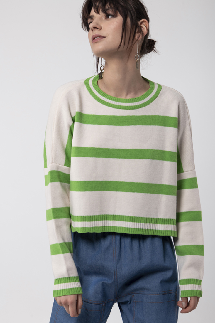 Picture of KNIT BLOUSE STRIPED