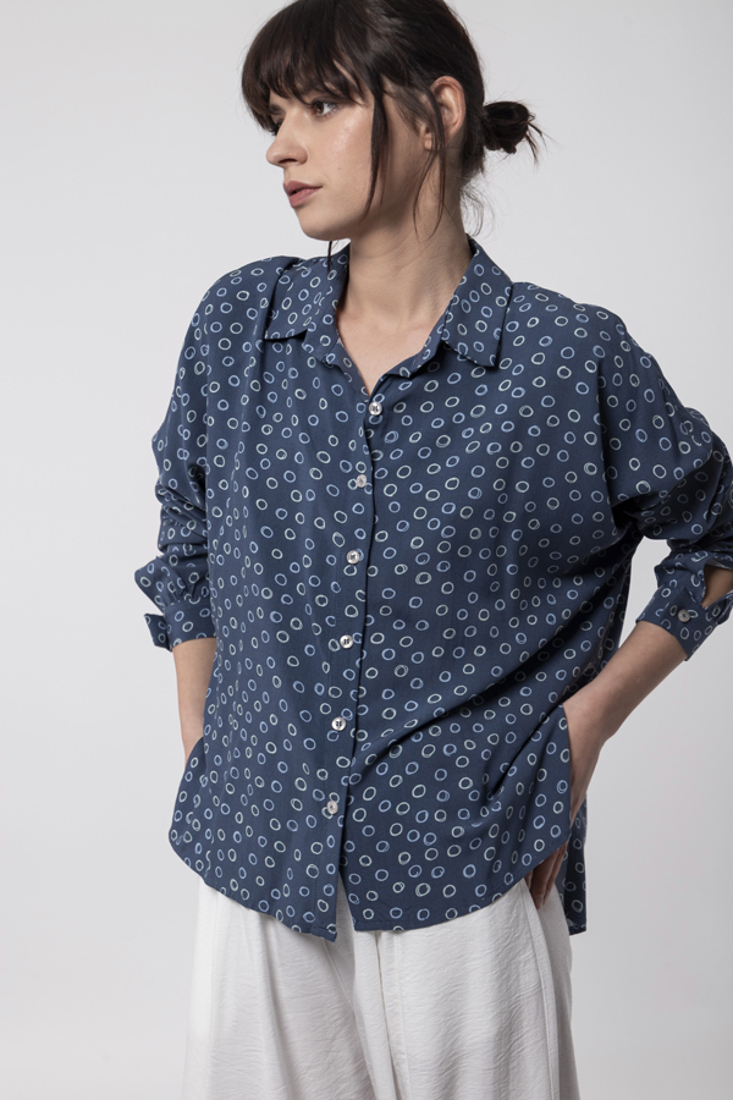 Picture of ASYMMETRIC PRINTED SHIRT