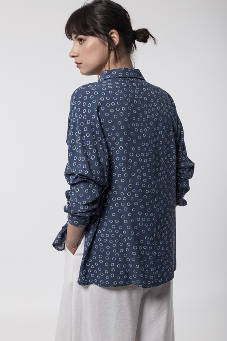Picture of ASYMMETRIC PRINTED SHIRT